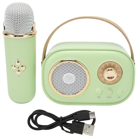 Mini-Karaoke-Maschine, Kabelloser -Lautsprecher mit Mikrofon, Wiederaufladbares Mikrofon-Lautsprecher-Set | Tragbares Party-Karaoke-Gerät für Erwachsene