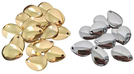Kisangel Práctico Juego de Señuelos para Peces 30 Piezas Cebos Brillantes Y Cucharillas Giratorias para Pesca en El Mar Y en La Playa
