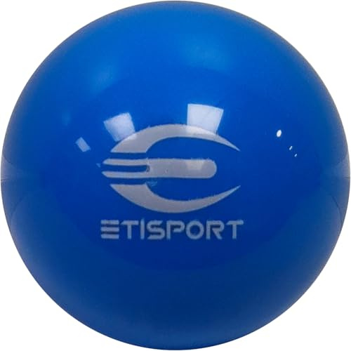 ETISPORT Bola de Hockey Patines Pro. Uso Profesional para Toda Clase de Superficies. Medida y Peso reglamentarios. (Azul)