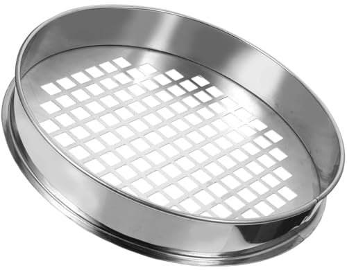 LABRIMP Colador De Cocina De Acero Inoxidable Para Clasificación De Arándanos, Malla Redonda De 30 Cm De Diámetro Orificios De 15 Mm, Utensilio Práctico Para Uso Doméstico y Profesional
