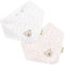 Steiff Halstuch 2er Set One Size bright white, Kinder Halstuch, Baby-Halstuch, Halsbedeckung für Babys, weich und bequem, Halsschutz, waschmaschinenfest