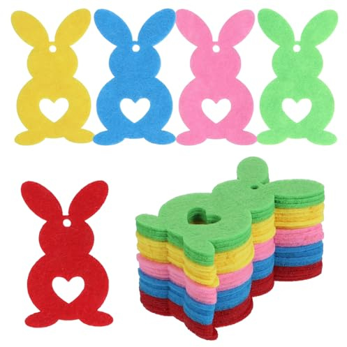 Ciieeo 1satz Osterdekoration Filz Hasen Anhänger DIY Pendants Farben Für Festliche Wandgestaltung Und Langlebige Und Liebevolle Deko Für Ostern