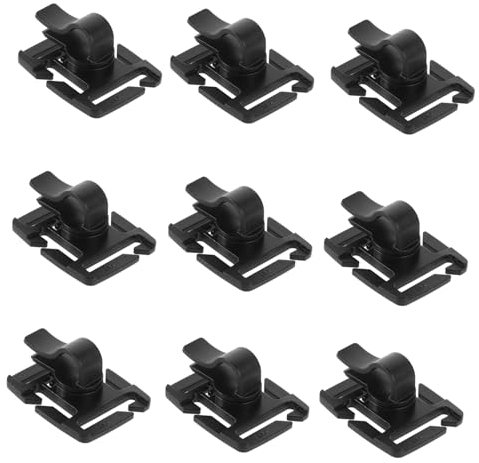 Kisangel 10stücke Drehbarer Schlauchclip Für Wanderausrüstung Tauchschlauchclips Trinkblasenclip Befestigung Für Wasserflaschengriffe Campingzubehör Drehbarer Schlauchclip Wasserflaschen-la