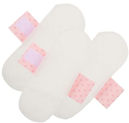 EXAOMBLE 3 Stück-pack Waschbare Damenbinden 21cm Baumwolle Atmungsaktiv Periodenbinden Menstruationspads Komfortabel Für Frauen Und Wöchnerinnen