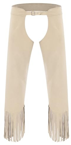 Alvivi Chaps De Cow-Boy Pantalon Ouvert Entrejambe Homme Cosplay | Pantalon De Cow-boy Western ,Pantalon À Franges , Rave, Carnaval, Halloween