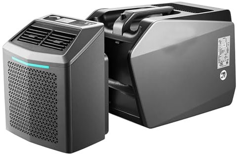 Climatiseur Split Mobile 4 en 1 Rafraichisseur D'air Silencieux 3 Vitesses Zone De Couverture : 10 À 15 M² Aucun Assemblage Requis pour Chambre,Cuisine,Bureau