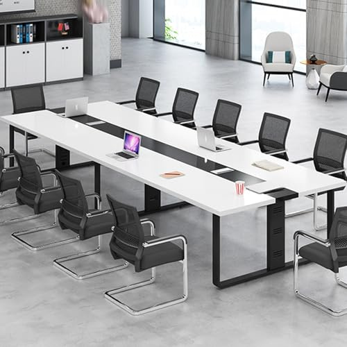 Großer Konferenztisch - Rechteckiger Meeting-Seminartisch für 12 Personen - für Schulungsräume Büros