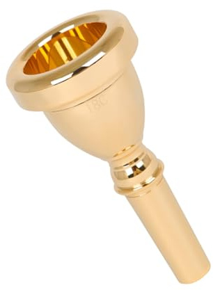 Mikikit Tuba Mundstück Messing 14mm Ersatzteil für Blasinstrumente Tuba Zubehör für Anfänger und Profis