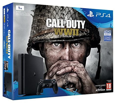 Console Videogames Sony Entertainment PS4 1TB + COD WWII + Dimmi chi sei! VCH