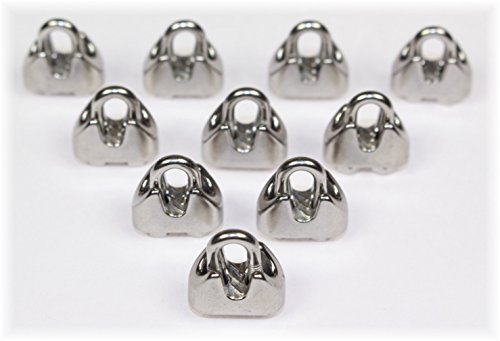 10 St. V4A Edelstahl Drahtseilklemmen 3 mm Bügelschelle Maritim Inoxmare