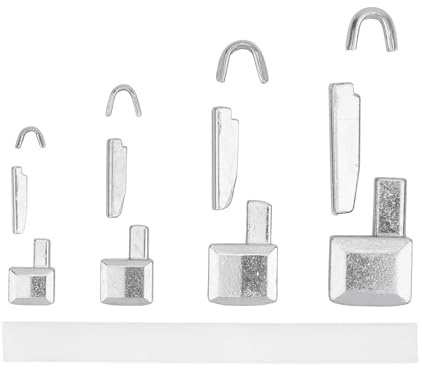 Reißverschluss Reparatur Set, Größe 3 + 5 + 8 + 10, alle RV Größen enthalten, Endstücke oben + unten, Ersatz Zubehör für Reißverschlüsse mit Metallzähnen, RV Stopper für oben + unten, Zip Size #3-10
