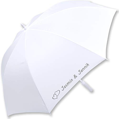 iX-brella XXL Hochzeits-Stockschirm Automatik - All In White