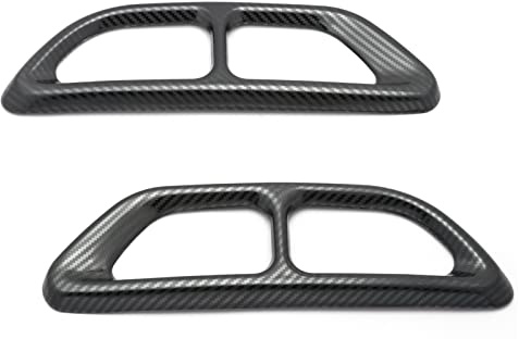 x xotic tech Rear Cylinder Exhaust Pipe Cover Trim, Carbon Fiber Pattern, Compatible with Honda Accord 10th Gen 2018-2022