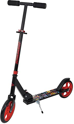 Schildkröt® City Scooter Road Catcher, 200m Räder, Roller aus Aluminium, klappbar, für Kinder ab 120cm Körpergröße, Jugendliche und Erwachsene, Design: Grafitti, 510203