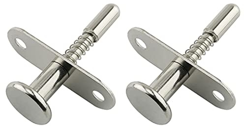 HJGarden 2PCS Stainless Steel Plunger Latches Spring-Loaded Spring Latch