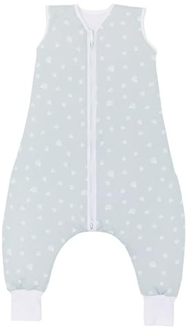 Fillikid Schlafsack mit Füßen Exklusiv | Babyschlafsack Sommer 0.5 TOG | Sommerschlafsack ungefüttert mit Beinen | 100% Baumwolle, waschbar 40°C | leicht & atmungsaktiv für Neugeborene und Kleinkinder