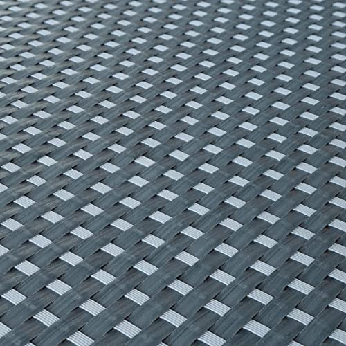 Sellon24® Revestimiento de balcón de ratán sintético para balcón, terraza, jardín (17,99 €/m2) (RD23 gris y oscuro, 100)