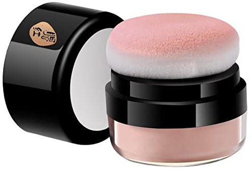 fard in polvere, Blush cuscino d'aria morbida in polvere libera con , fard Oil Control per trucco naturale, la maggior parte dei toni della pelle, polvere fine e