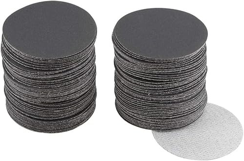 TA-VIGOR 100Pcs 50mm Wet and Dry Sanding Discs, 600 Grit 2 Inch Hook and Loop Sandpaper Electrostatic Sand Planting Silicon Carbide Sanding Discs