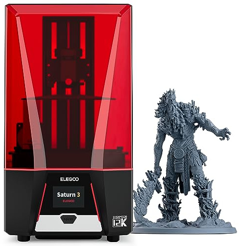 ELEGOO Saturn 3 Impresora 3D Resina, 12K 3D Printer Resin MSLA con LCD Monocromo de 10 Pulgadas, Voxeldance Tango Slicer, Grande Tamaño de Impresión 218,88x122,88x250 mm³/ 8,62x4,84x9,84 Pulgadas