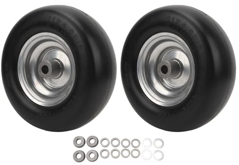 2 Stück Rasenmäher-Reifen 11x4.00-5 Rasenmäherersatzteile Rasenmäherreifen 11 Durchmesser ErsatzReifen für Rasenmäher, Sackkarren