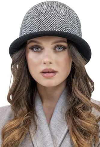 VIVISENCE Damen Winter Hut Mit Klassischem Stil Herbst Warme Strickmütze Garn Mit Wolle Perfekte Passform Wintermütze Für Frauen Modell 7044