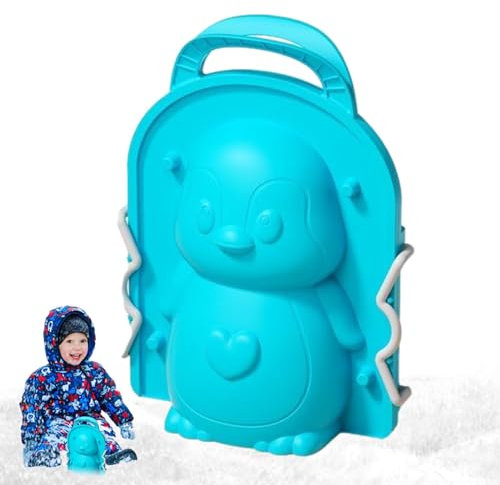 Generisch Schneeballformen für den Außenbereich, Schneeballmacher - Outdoor-Spielzeug Schneeballform | -Sandspielzeug mit Griff, Pinguin- -Schneeformer-Formen, Winterspielzeug für Kinder und E