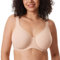 Delimira Women's Inbarely Plus Seamless Bra Full Coverage Plus Size Unlined Underwire Bras Beige 42G