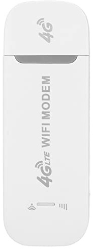 4G Wifi USB Router, 150Mbps Wireless Modem Dongle with SIM Card Slot, Pocket Mobile Network Hotspot, Support Up to 10 Users, for Tablet Laptop White