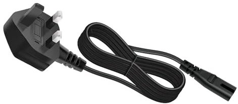 Power Cable Plug Replacement for Coca-Cola Koolatron CCU-09-220-UK AZ / KWC25 AZ/CVF18-1/KWC SP04 /CC06 /KWC4-BT CVF18 /KWC4BT_UK Fridge UK Mains 6Ft Power Lead Figure 8 AC Cord