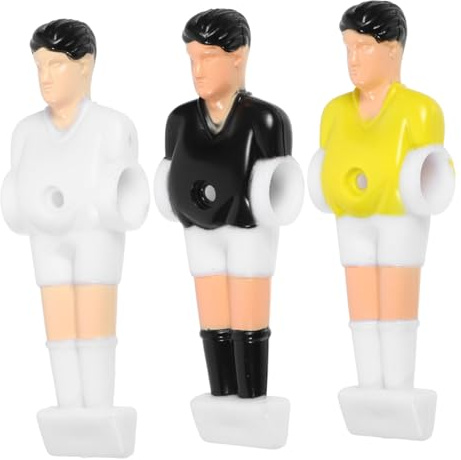 TOYANDONA 3 Stück PVC Tischfußball Figuren Kleine Fußballspieler Langlebige Tischfußballpuppen Zubehör für Tischfußball Spielzeug für Jungen Tischkicker Ersatzteile
