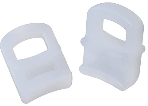 ZZLZX - Confezione da 12 ganci scorrevoli per tende con occhielli, resistenti, per un'installazione fluida dei drappeggi