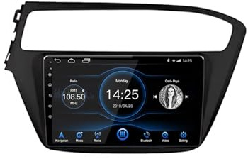 Generico Autoradio Stereo Touchscreen Android da 9 Pollici per Hyundai I20 2015-2018 con Carplay Navigazione GPS Android Auto Bluetooth WiFi USB Mirror Link FM ricambi Auto (2+32G)