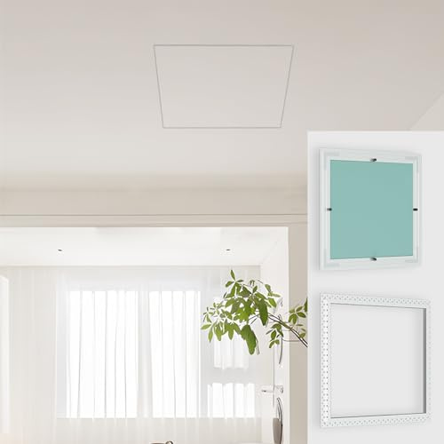 HPIRFYE Rectangulaire Panneau D'accès Mural Encastré,Trappe De Visite Trappe D'accès À Peindre pour Cloison Sèche,Aluminium pour Mur Plafond,Cache Compteur Electrique Mural