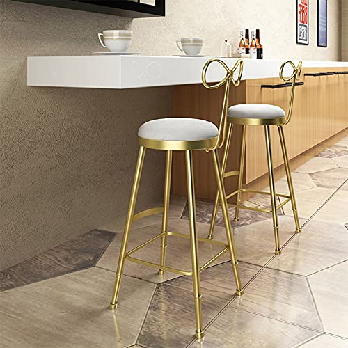 Butterfly Barstuhl 2er Set - Moderne Goldene Thekenhocker für Schminktisch oder Freizeit - Modisches Design für Cafés und Wohnkultur