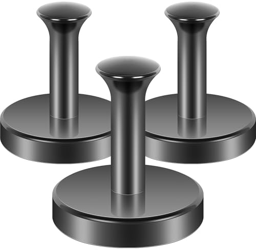 Neosmuk magnetkrokar 50 kg för kryssningshytter, svart, 3-pack