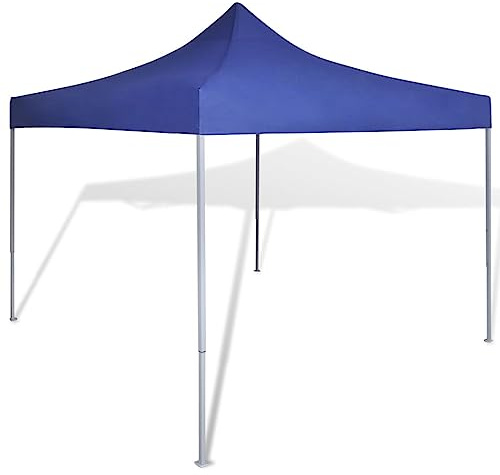 Tonnelle de Jardin Pliable, Tente de Réception Pavillon Barnum de Jardin Bleu 3 x 3 m