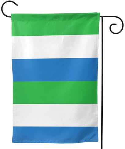 Bandera de Sierra Leona, banderas de jardín de temporada para exteriores, banderas duraderas de doble cara para decoración navideña