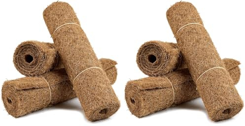 La cordeline Lot 3 Tapis en Fibre de Coco Naturel 40x100 cm 900g/m² - Paillage Plante, Protection Contre Le Froid, Mauvaises Herbes, Tapis Reptile Terrarium, Marron (Lot de 2)