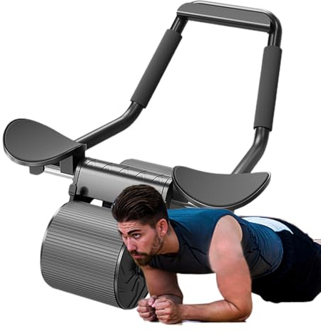 Bauchmuskeltrainer, dicke Ellenbogenpolsterung, Auto-Rebound-Ausrüstung, Bauch-Roller für Core-Workout, für Zuhause, Fitnessstudio, Wohnheim, Wohnung, Männer, Frauen, Teenager, Erwachsene, Anfänger