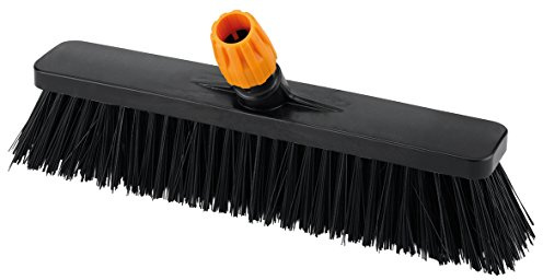 Apex Scopa Industriale da Esterni – Professionale, Supporto in Plastica, Setole Extra-Resistenti, Adatta a Manici Universali, 50 cm