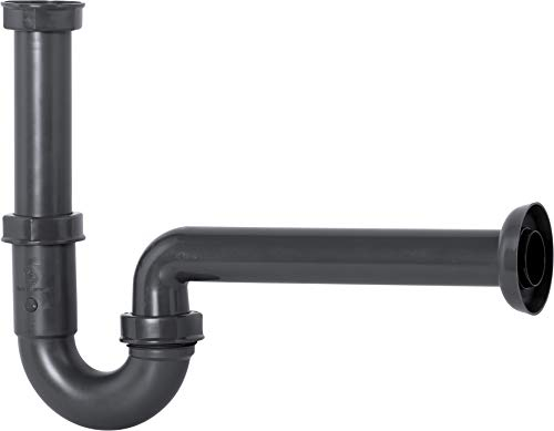 Cornat Rezyklat Röhren-Geruchsverschluss für Waschtische - 1 1/4 Zoll x 32 mm - Hergestellt aus recycelten Kunststoffen - Made in Germany Qualität / Siphon / Ablaufverbindung / T317406R