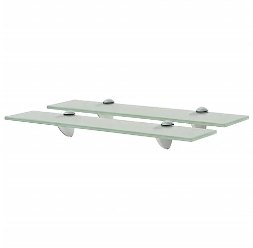 vidaXL Schweberegale 2 STK. Glas 50x20 cm 8 mm