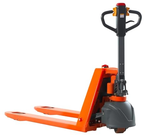 T Tory Carrier Electric Pallet Jack, Lithium Battery Powered Pallet Trucks 48x27 Fork Size, Motorized Pallet Lift Truck 3300Lbs Capacity for Factory, Warehouse, Supermarket, Multi-Function Handle