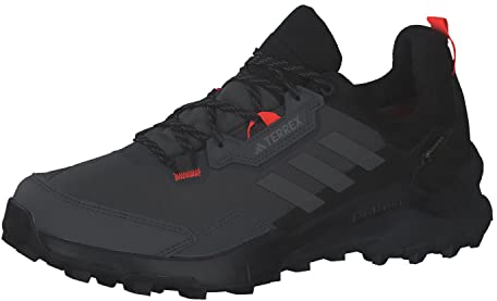 adidas Herren Terrex AX4 Gore-TEX Hiking Shoes Wanderschuhe, Grey Six/Grey Four/Solar Red, 44 EU