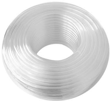 CGEAMDY Transparent Fuel Line, Transparent Hose Vinyl Tubing, Clear PVC Tube Flexible Transparent Hose Vinyl Tubing for Water Air Oil, Oil Hose Tube Fuel Line Aquarium Fish Tank(8mm)