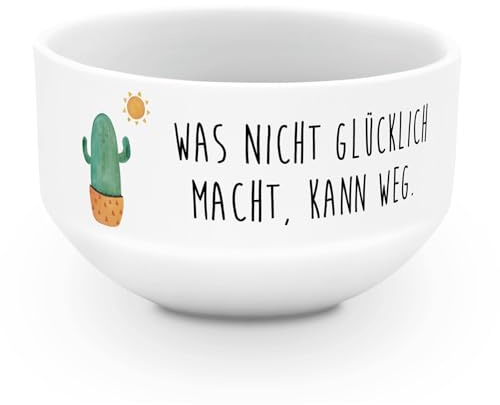 Mr. & Mrs. Panda schale Kaktus Sonne - Geschenk, Kakteen, Müsli Schüssel, Müslischale, salatschälchen, Geschenkidee, Glück, Obstschale, Müslischüssel, Motivation, Neustart