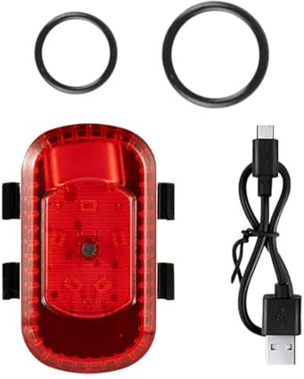 Fanale LED Per Bici Con USB - Torcia Posteriore Impermeabile IPX5 - Luci Per Bicicletta Anteriori e Posteriori Per La Guida Notturna