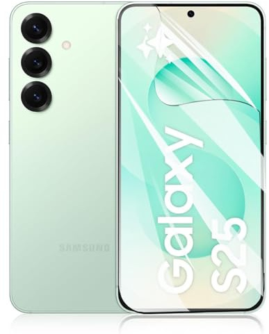 [2 pcs] Films de Protection d'écran en Hydrogel pour Samsung Galaxy S25 5G, [HD] Film de Protection en Transparent TPU Souple [Pas de Verre Trempé]