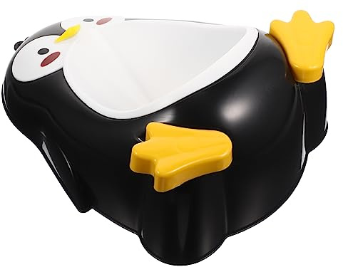 Didiseaon Orinatoio a Muro Design Pinguino Nero in ABS, Vasino da Allenamento per Piccola Età Grande Capacità e Ventose Potenti, per Uso Domestico e Bagno